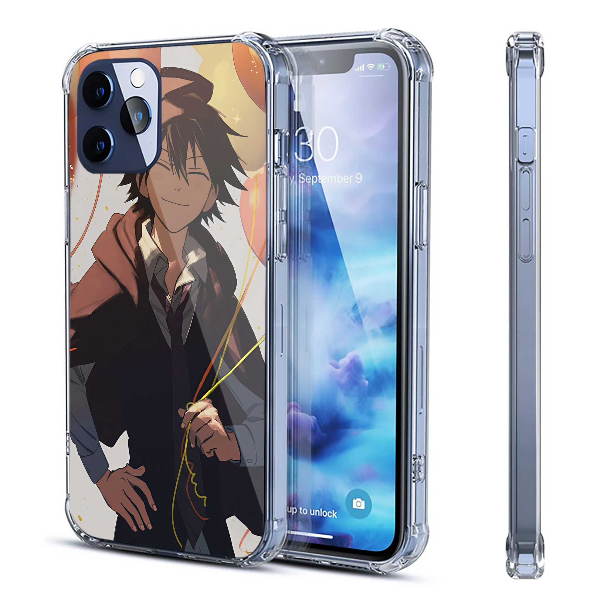（画像用） 文豪ストレイドッグス Bungo Stray Dogs 【iPhone 12シリーズ対応】透明スマホケース（クリアソフトケース）